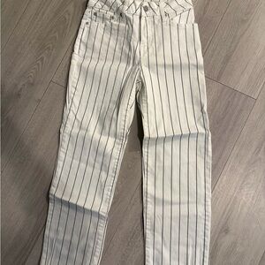 Sincerely Jules Black and White Striped Pants